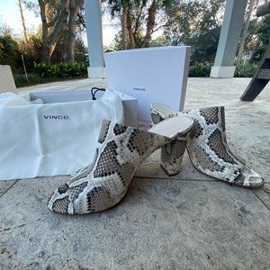 Vince Snakeskin Heels